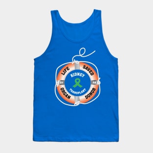 Life Saved by an Organ Donor Ring Buoy Kidney Tank Top